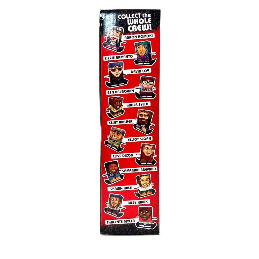 Tony Hawk Box Boarders Super Pack Kidney Bowl 4 Mini Figures Clip-On Lens New - Picture 6 of 13